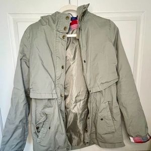 Utility Coat with Flannel Detail